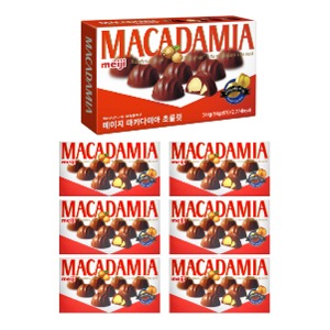 메이지 마카다미아 초콜릿 6팩 384g
